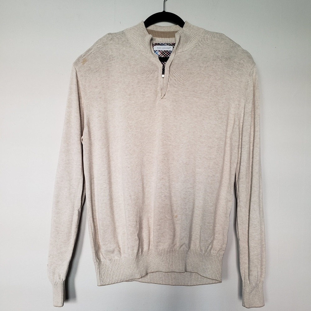 🌱5 for $20 XL oatmeal Pullover sweater 1/4 zip